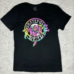 Grateful Dead Black Tee with Colorful Bears